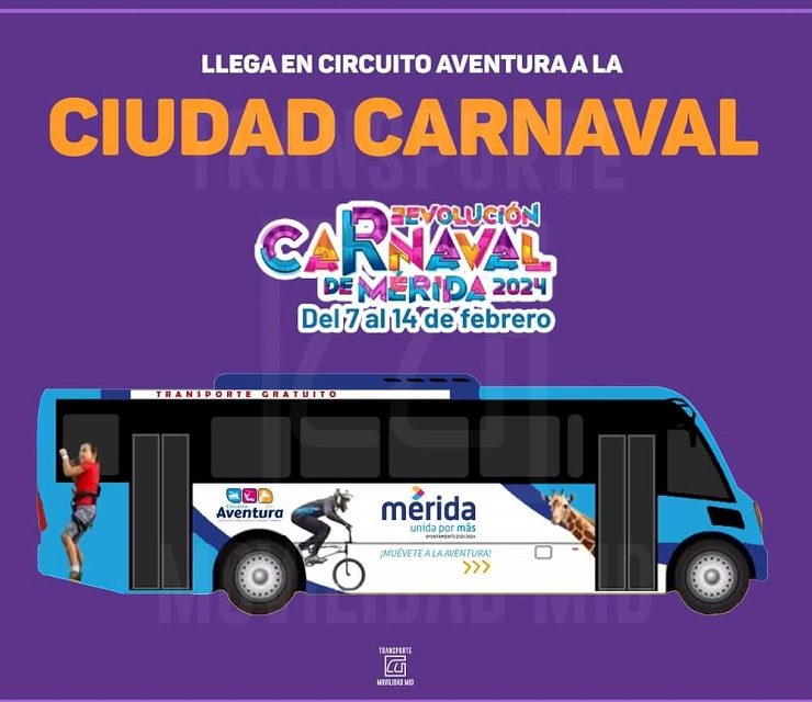 Habrá transporte gratuito y los autobuses partirán de seis sedes distintas en Mérida