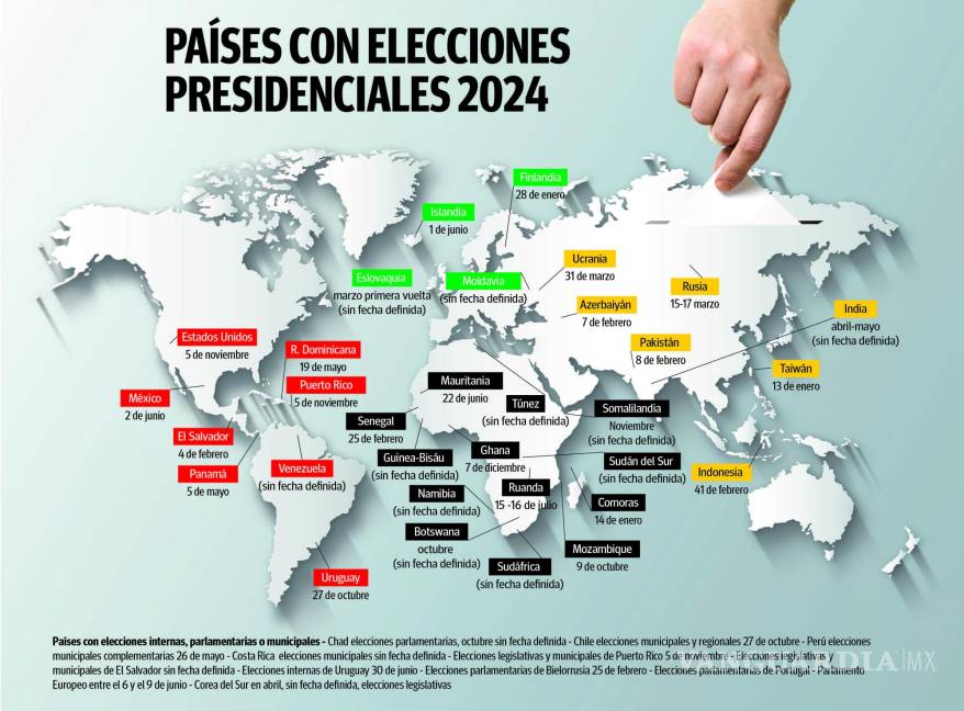 ¿Sabias Que En 2024 Se Llevarán A Cabo Elecciones En 76 Paises?