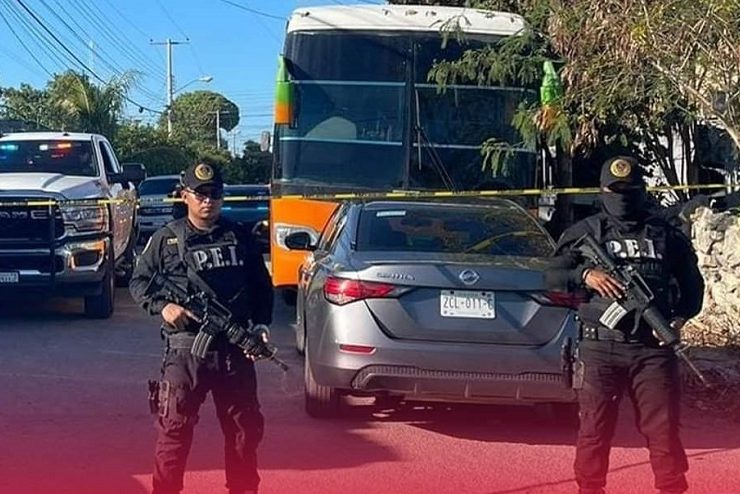 El despliegue se materializó en la calle 69 de la mencionada colonia