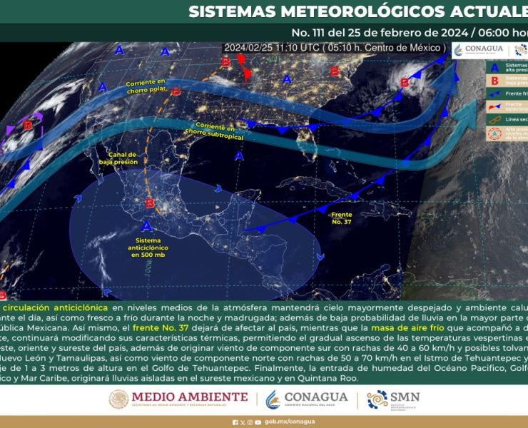 prevé clima caluroso y baja probabilidadd de lluvia en el país