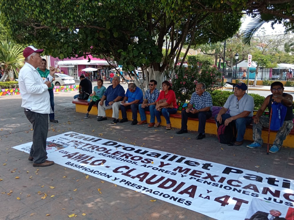 coordinador nacional de Petroleros y Mexicanos del Sureste y reclamantes de justicia