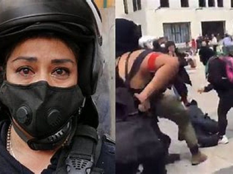 Brutalidad policiaca en Plaza de Armas de Zacatecas contra manifestantes estudiantes y reporteras