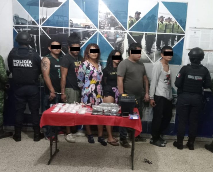 Detienen a 6 personas durante un operativo en Villahermosa