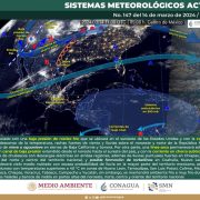 El SMN, prevé lluvias fuerte en Baja California y Chiapas