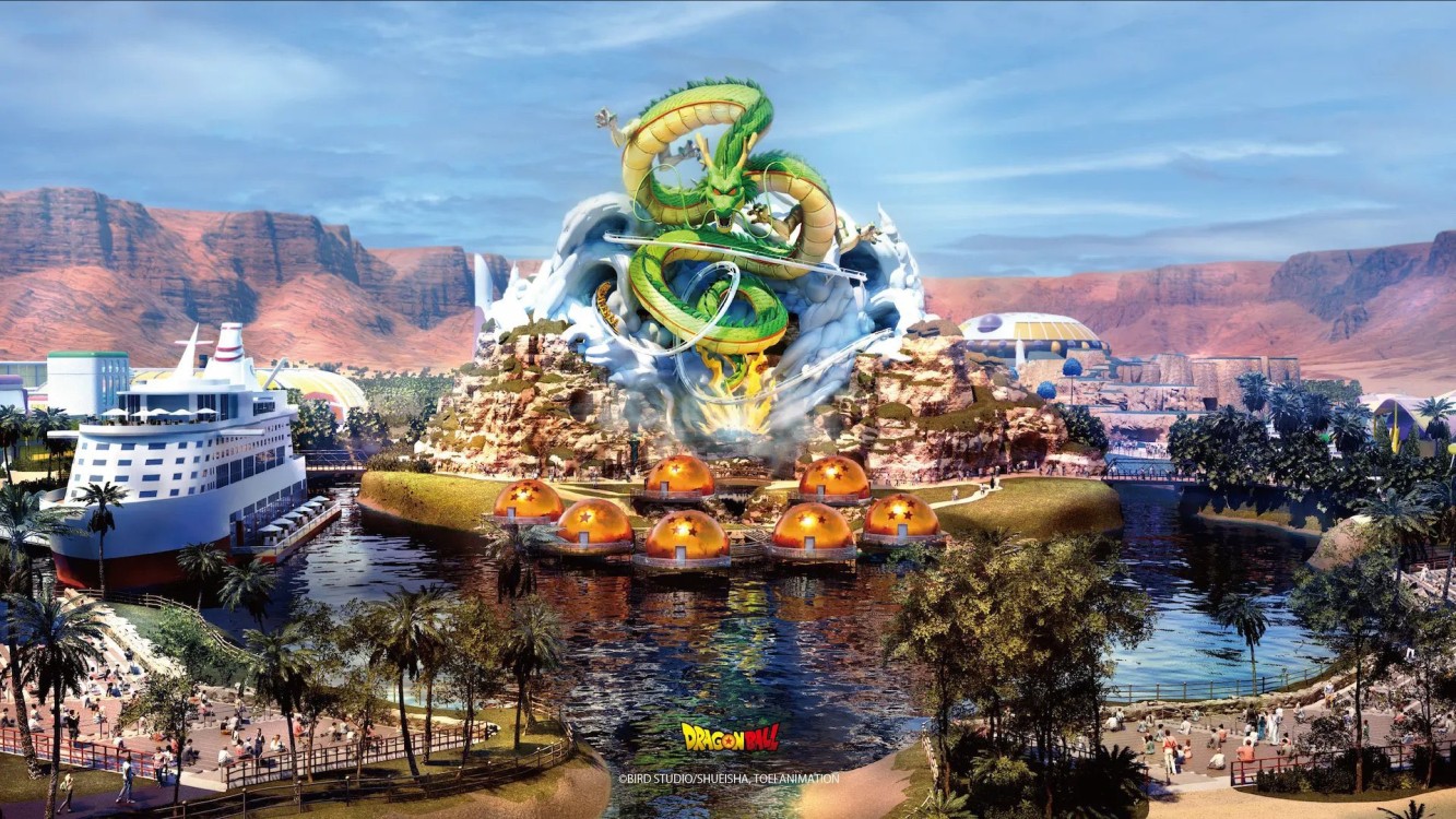 Un parque temático de Dragon Ball