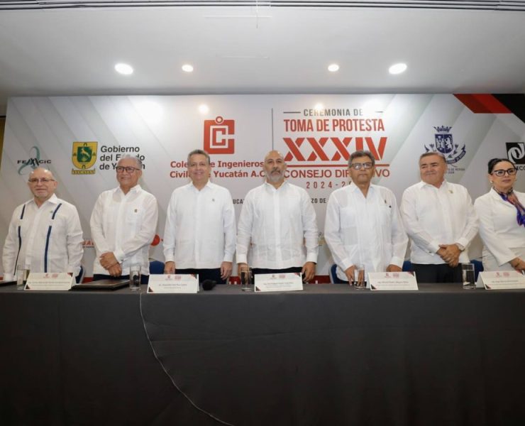 El Alcalde Alejandro Ruz Castro reconoce el trabajo y la aportación de los ingenieros civiles en el desarrollo de Mérida