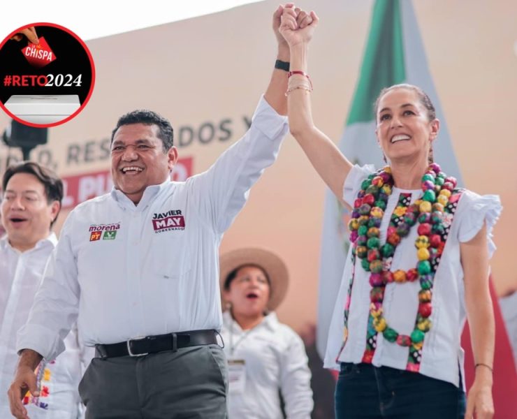 Javier May arrancó su campaña acompañado de Sheinbaum: “Vamos por la felicidad del pueblo”