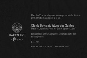 El equipo del Mazatlán F.C. le mando un mensaje en sus redes sociales a Zague.