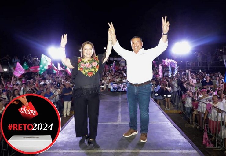 Renán Barrera y Xóchitl Gálvez Ruiz en Progreso: Yucatán es un ejemplo para el país los habitantes viven sin miedo