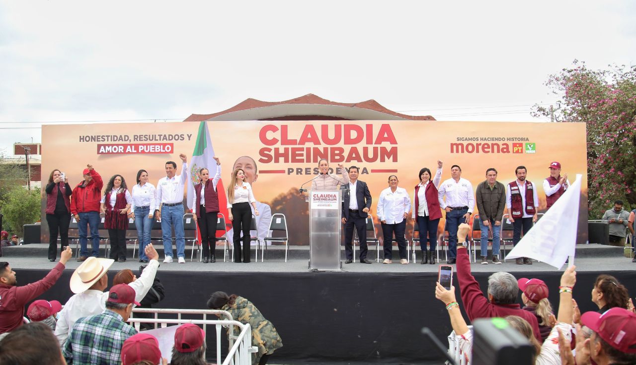 Claudia Sheinbaum promete apoyo a Tamaulipas y seguridad en campaña electoral