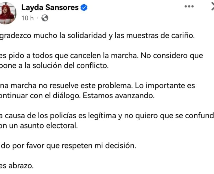 Marcha en respaldo de