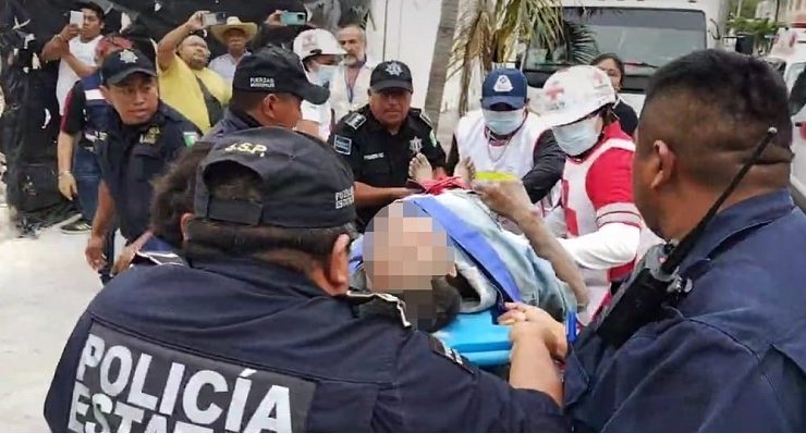 Terrible accidente albañil queda enterrado en los escombros