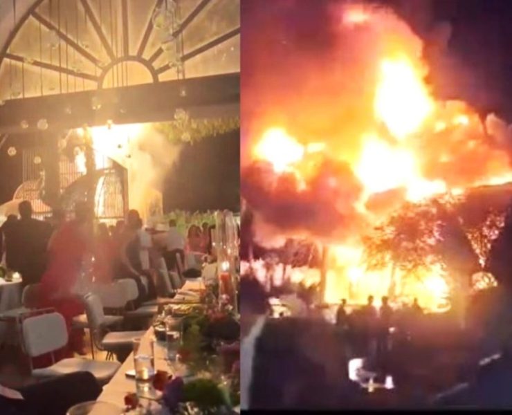 Incendio en fiesta de bodas