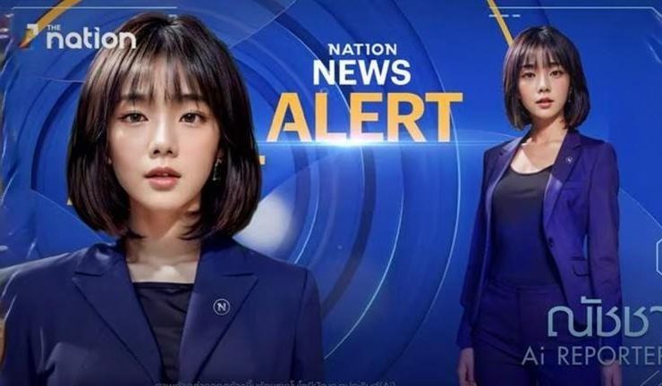 Una presentadora creada con IA