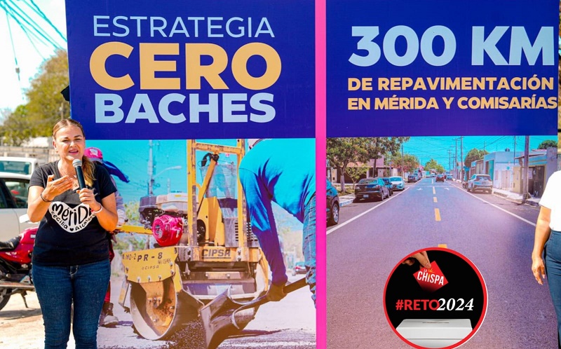 Cero baches y 300 kilómetros de repavimentación