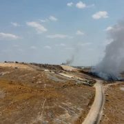 Controlan conato de incendio en relleno sanitario