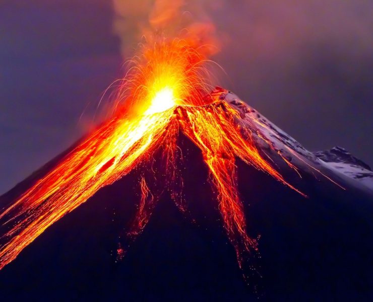 Un volcán en la Antártida escupe oro