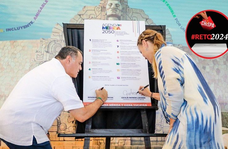 Renán Barrera y Cecilia Patrón Laviada suman esfuerzos y recursos al firmar la Agenda 2050