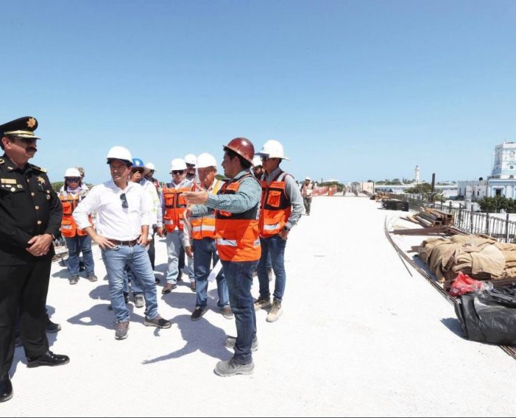 Supervisa el Gobernador Mauricio Vila Dosal avances de la construcción del Viaducto Elevado de Progreso