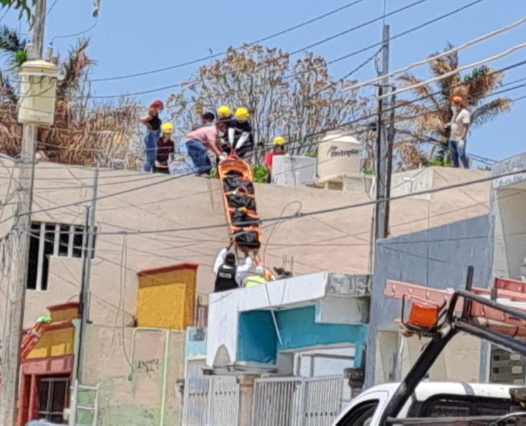 Recibió fuerte descarga