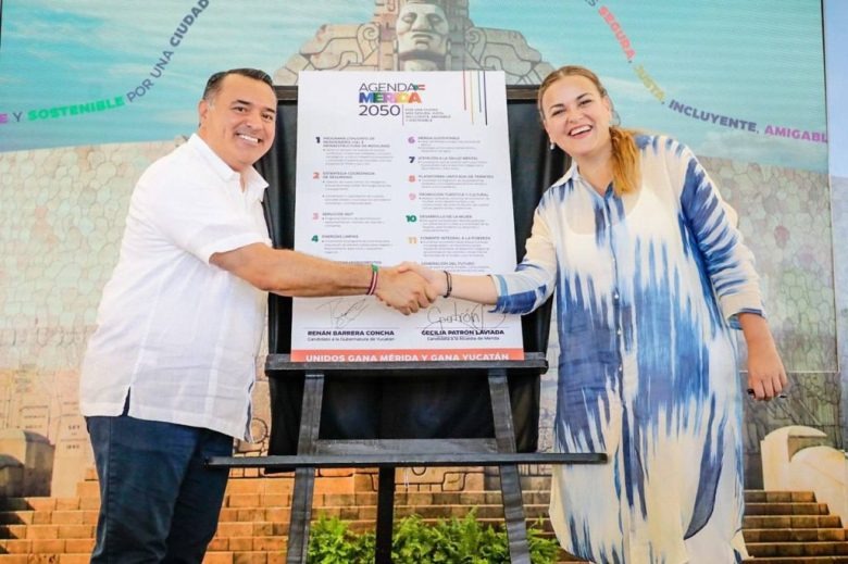 ¡Mérida confía en el PAN! Renán Barrera y Cecilia Patrón firman la agenda Mérida 2050