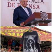 Polemica en México por Playeras de Apoyo a AMLO con Imágenes de la Santa Muerte