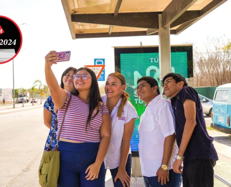 Paraderos más cómodos e iluminados y con conexión a internet para los meridanos, ofrece Cecilia Patrón
