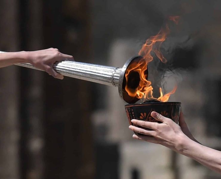 La antorcha olímpica ha sido encendida