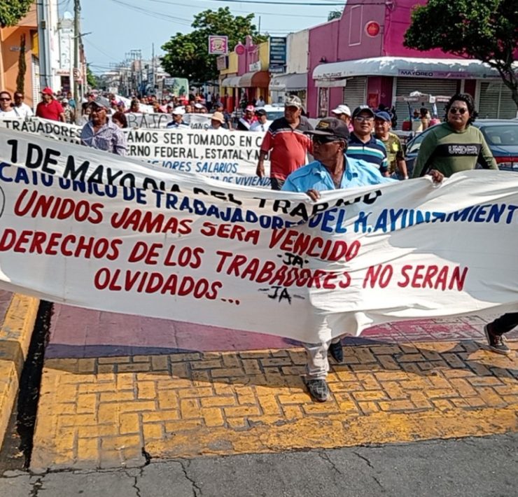Trabajadores del Ayuntamiento del Carmen vulnerados en todos sus derechos laborales