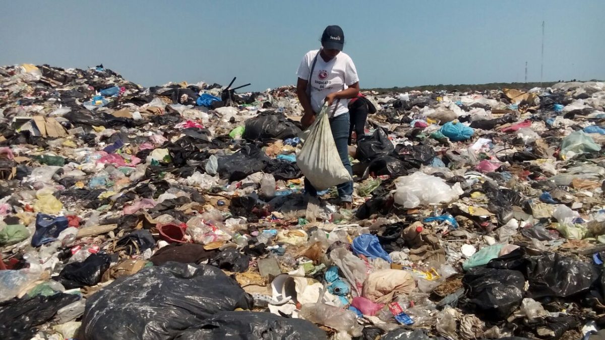 Mal manejo de la basura en el relleno sanitario