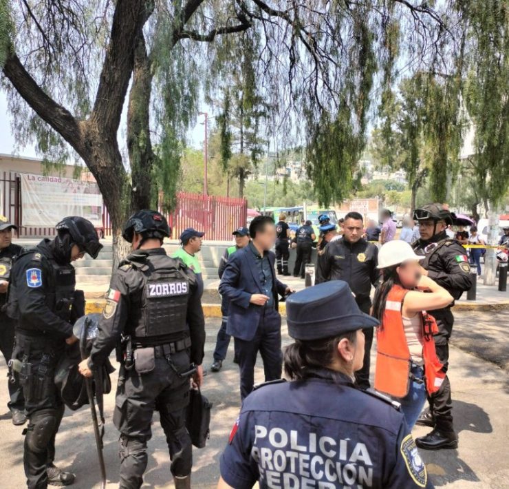 Falsa alarma de artefacto explosivo genera movilización en el IPN Zacatenco