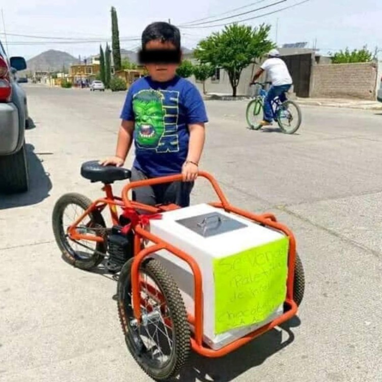 Mateo Maldonado, un niño de tan solo 5 años, se ha convertido en una inspiración con su pequeño negocio de venta de "paletitas de hielo y choco bananas"