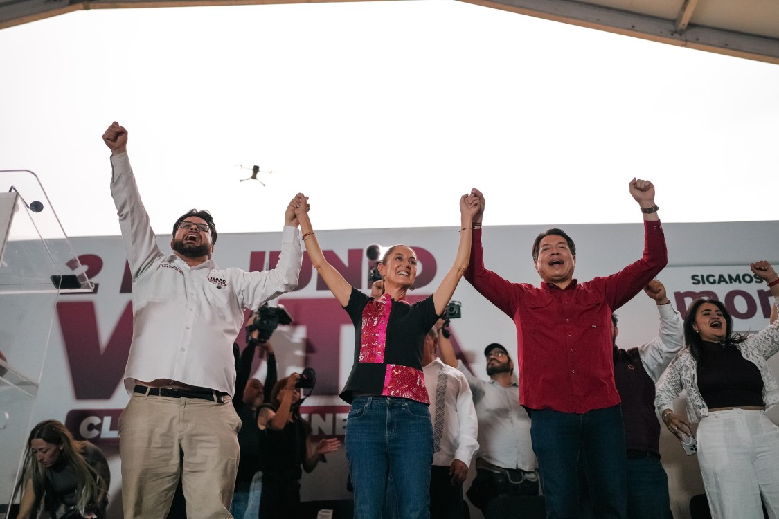 Claudia Sheinbaum Cierra Campaña Regional en Naucalpan con Apoyo de Líderes de Morena y el Partido Verde