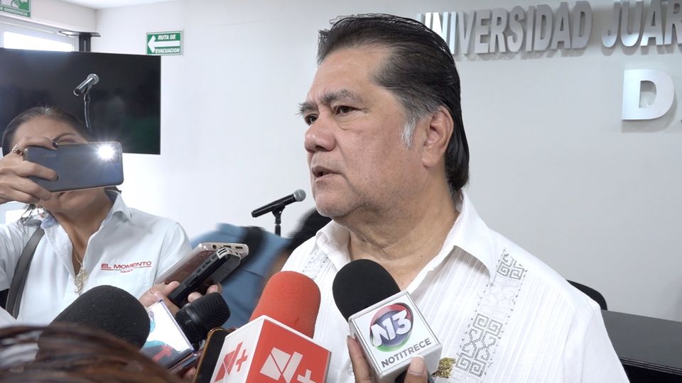 rector de la UJAT, Guillermo Narváez Osorio