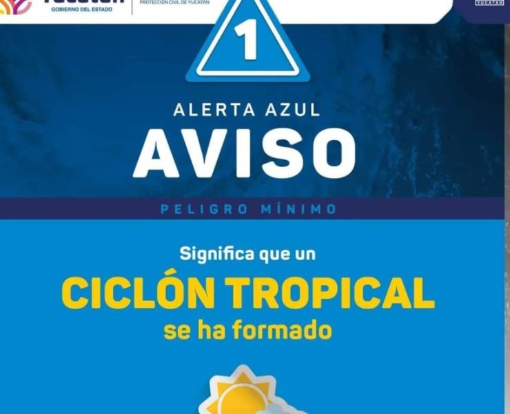Alerta Azul para la zona poniente del Estado, ante la presencia del Potencial ciclón No.1