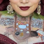 Amayrani Canul honra a su Abuelita a través del Body Paint