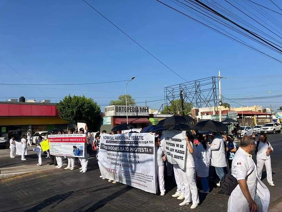 Esta protesta subraya la urgencia de abordar las condiciones laborales en el sector salud