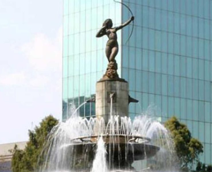 El monumento a la Diana Cazadora