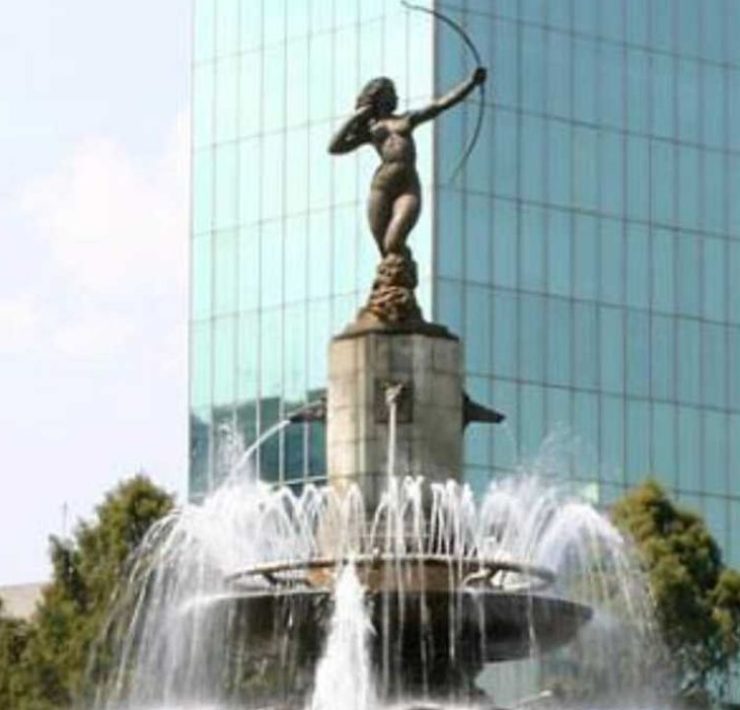 El monumento a la Diana Cazadora