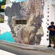 En Oxkutzcab hay un espectacular mural hecho con Punto de Cruz