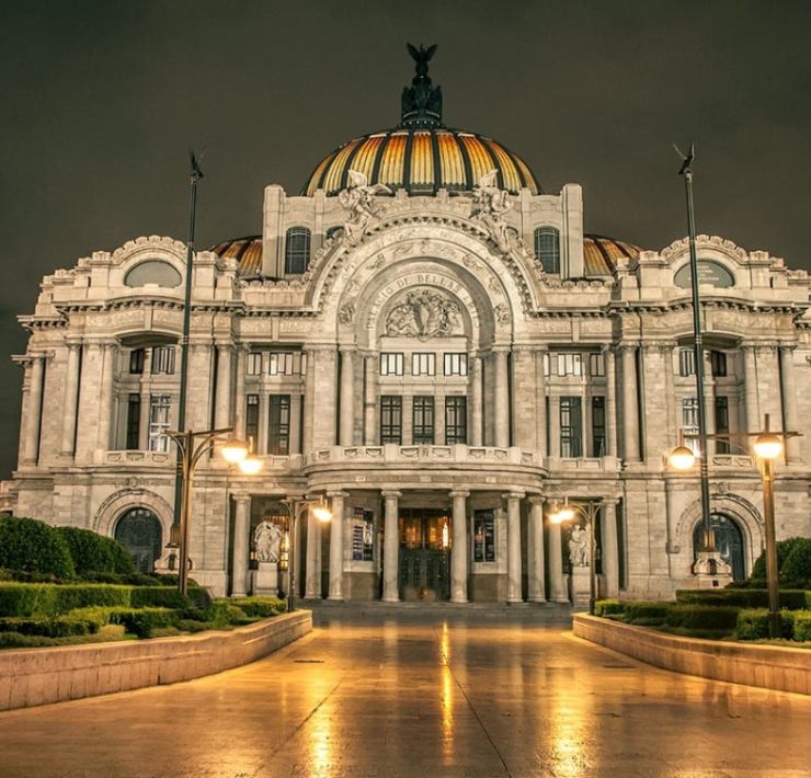 El Palacio de Bellas Artes.