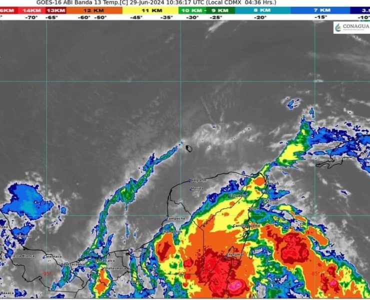 Pronósticos del clima en Quintana Roo para el día 29 de junio