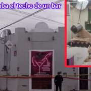 Se derrumba el techo de Bar León Negra en el centro de la ciudad