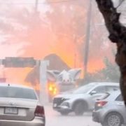 Se incendia Playa Cerditos de Progreso "Pig Beach" (VIDEOS)