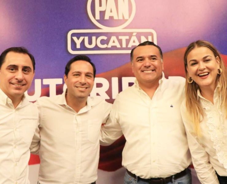 Se reúnen Mauricio Vila, Renán Barrera y Cecilia Patrón con dirigentes del PAN Yucatán