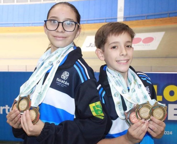 Taekwondo yucateco logra dos medallas de oro y tres de bronce