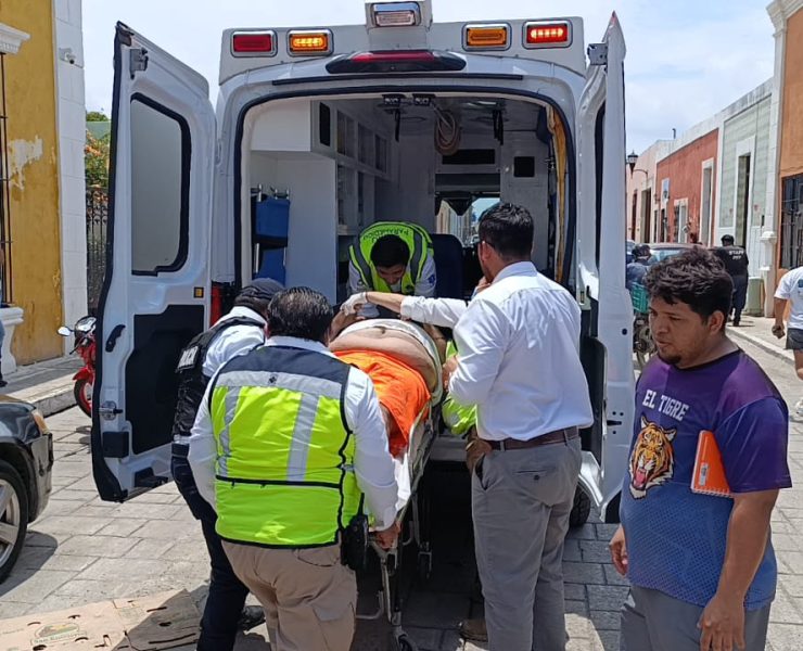 Motociclista termino fracturado en Campeche