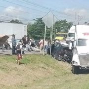 Fuerte accidente en la carretera Cárdenas-Villahermosa deja 7 lesionados