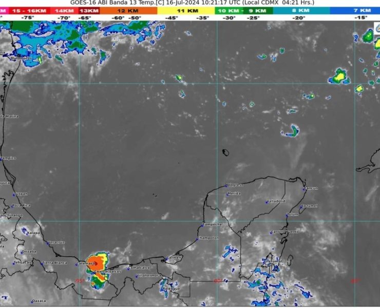 Clima de hoy en Quintana Roo 16 de Julio