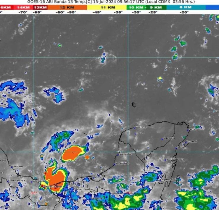 Clima de hoy en Quintana Roo 15 de julio 2024